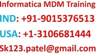 Informatica mdm training  -  Fast Track course Training will complete in 5 Days