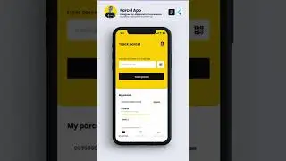 Flutter UI Parcel Shipping Courier App (Figma to Flutter) #Shorts