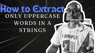 Extract Only Uppercase Words