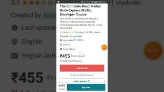 The Complete React Redux Node Express MySQL Developer Course: free course | Udemy | #shorts