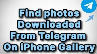 How to find photos downloaded from Telegram in iPhone