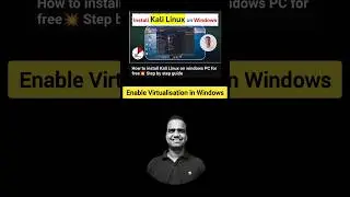 How to enable Virtualisation in windows to run Kali Virtual machine? #vm #kali #shorts - 273 💥