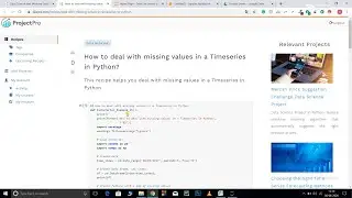 How to deal with missing values in Time Series in Python?