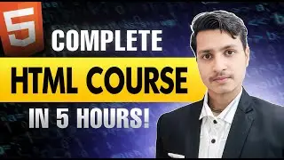 Complete HTML One Shot Course 🔥 | 5 Hours Full HTML Tutorial for Beginners | Pluto Academy