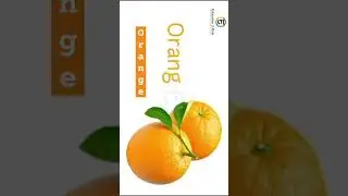 Orange | fruits name | fruits name with Spelling #short #orange #fruitsname