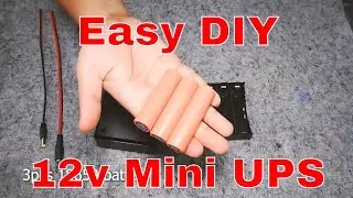 DIY Super Easy 12v Modem Router Mini UPS / Power Backup from 18650 battery