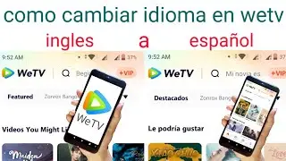 como cambiar el idioma de wetv (ingles a español)