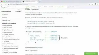 251 MongoDB CRUD Operations in the Shell Create