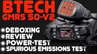 BTech GMRS 50V2 - Review & Power Test - Is BTech's New GMRS 50V2 Better Than The GMRS 50X1?