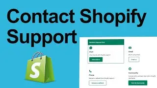 How to contact shopify support 2021 | Shopify live support chat