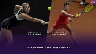 Anastasia Potapova vs. Anastasija Sevastova | 2019 Prague Open First Round | WTA Highlights