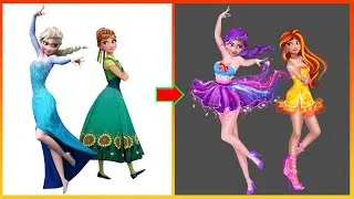 Elsa Anna Frozen Glow Up My Little Pony: Pinkie Pie, Sunset Shimmer| Cartoon World