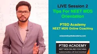 LIVE Session - 2: Tips For MDS Entrance Q & A Session