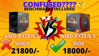 AMD RYZEN 5 3600 VS RYZEN 3600x | BENCHMARKS INCLUDED | FULL DETAILED COMPARISON AND REVIEW