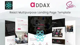 Addax - React Startups Multipurpose Landing Page Template | Themeforest Website Templates and Themes