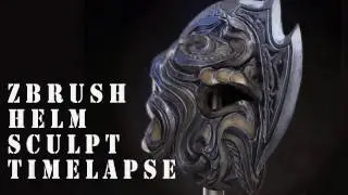 Zbrush armor creation Helm timelapse