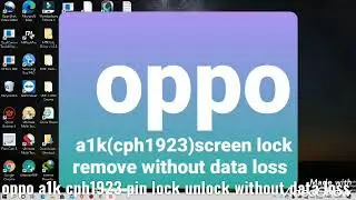 OPPO A1K (CPH1923) PIN LOCK 🔐 HOW TO UNLOCK 🔑 WITHOUT DATA LOSS 📉 UMT DONGLE