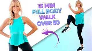 15 Minute Walking Workout For Weight loss | Complete Full Body Workout!