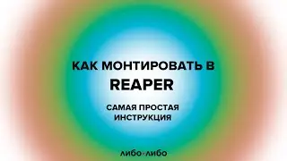 Как работать в Reaper? Инструкция от студии подкастов Либо/Либо