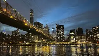 Roosevelt Island Tramway Ride and Queensboro Bridge Walk, New York 12/2023