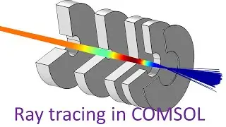 Charged particle tracing ( ray tracing ) in COMSOL Multiphysics