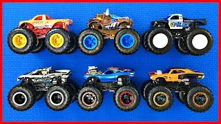 Monster Trucks for Kids | Demolition Doubles #2 | Learn Monster Truck Names Colors Organic Learning