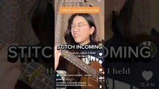 STITCH INCOMING #mouthtrumpet #funny #tutorial #howtomaketrumpetsoundwithmouth #stitch #viral #fyp