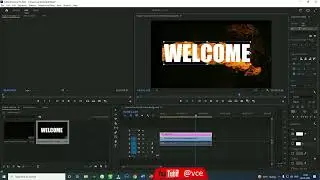 How to Create a Blazing Fire Text Effect in Adobe Premier (PR3) by #vcevfx