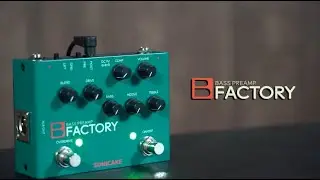 Sonicake B FACTORY Analog Preamp, Comp and Overdrive Pedal for Bassist