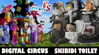 The Amazing Digital Circus vs. Skibidi Toilet | Minecraft (CAN THEY WIN?)