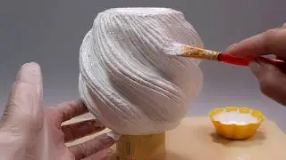 😍How to make an unusual shaped vase without cement and a balloon. DIY flower vase.