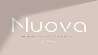 Nuova   Modern Round Stencil Font Free Download