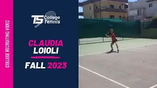 Loioli Claudia College Tennis Recruiting Video Fall 2023