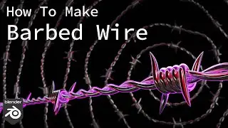 How To Make Barbed Wire with Modifiers in Blender