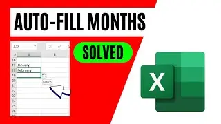 How To Drag and Autofill Months In Excel