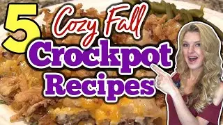 5 Cozy SLOW COOKER RECIPES you MUST TRY! | Dump & Go CROCKPOT RECIPES for FALL