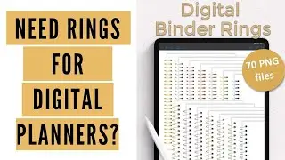 70 Digital Binder Rings To Add To Your Digital Planner