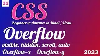 CSS overflow - scroll hide visible auto overflow-x and overflow-y | CSS tutorial in Hindi Urdu