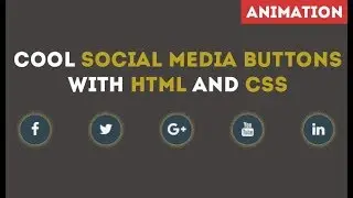 Cool Social Media Buttons With HTML and CSS