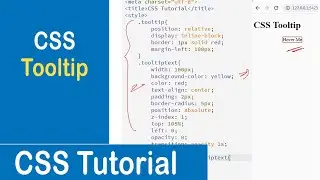 #47 CSS Tooltip | Positioning Tooltip | Fade in Tooltips | CSS Tutorial