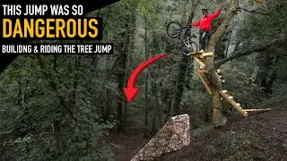 BUILDING & RIDING THE MOST DANGEROUS JUMP OUT OF A TREE...