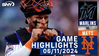 Mets vs Marlins (6/11/2024) | NY Mets Highlights | SNY