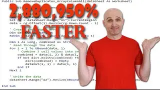 I Made this VBA Code 2,880,952% faster