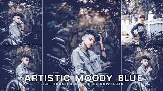 Artistic Moody Blue Lightroom Preset and Tutorial | Lightroom dng presets free 2022