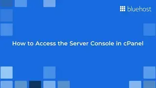 Navigating cPanel: Accessing the Server Console Like a Pro