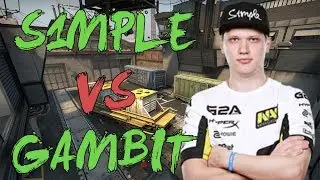 CSGO: POV Na'Vi s1mple vs Gambit (31/19) train @ IEM Katowice 2018 EU Qualifier