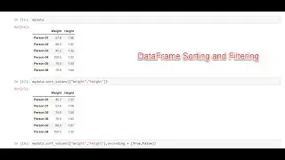 Pandas 03 | DataFrame - Sorting and Subsetting