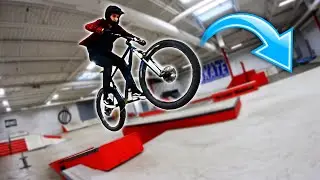 MOUNTAIN BIKING AT THE SKATEPARK!