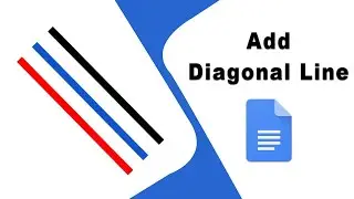 How to draw a diagonal line in google docs