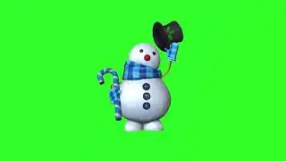 snowman greenscreen HD video 